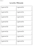 Vorschau - Aufgabenkarten - Lernwörter: Lupenwörter (Sprachbuch Jo-Jo 4) - Seite 3
