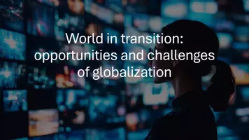 Vorschau - Präsentationen/Tafelbilder - World in Transition: Opportunities and Challenges of Globalization - Deckblatt