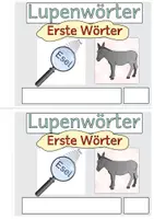 Vorschau - Arbeitsblätter - LUPENWÖRTER Erste Wörter - M L S W R - Seite 1