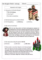 Vorschau - Arbeitsblätter - Quiz zum Burgen-Check (mit Lösung) - Seite 2