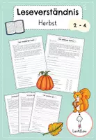 Vorschau - Arbeitsblätter - Lesetraining Herbst Leseverständnis | Kl. 2 - 4 - Deckblatt