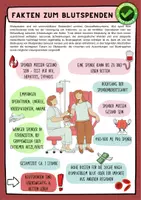 Vorschau - Arbeitsblätter - Blut -Blutspenden ; Fakten ; Gesundheitssystem mit Lösung (Klasse 8 9 10 11) - Deckblatt