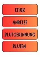 Vorschau - Poster - Blut - Bildkarten und Begriffkarten für Tafelbilder und Diskussionen etc (Klasse 8 9 10 11) - Seite 3
