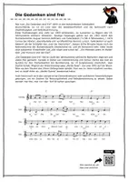 Vorschau - Arbeitsblätter - Die Gedanken sind frei - Liedtext, Hintergrundinformation - Seite 1