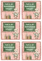 Vorschau - Mal- und Bastelvorlagen - Grußkarten Alpakaklasse / Lamaklasse– Klassentier Alpaka zu Ostern, Weihnachten, Halloween, Neujahr & Ferien, Klassentier Lama - Seite 2