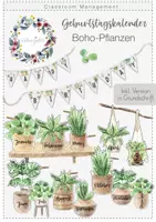 Vorschau - Bildkarten - Geburtstagskalender - Boho Pflanzen - Deckblatt