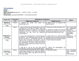 Vorschau - Stundenentwürfe - Lehrprobe Planungsskizze - Klasse 2 (kreatives Schreiben) - Seite 1