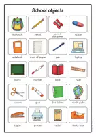anteprima - Esercizi - Back to School / School objects posters and activities (Inglese) - Pagina 3