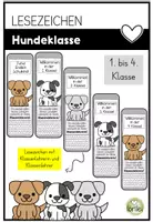 Vorschau - Präsentationen/Tafelbilder - Lesezeichen - Hundeklasse - Geschenk zum Schulstart - Deckblatt