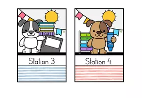 Vorschau - Präsentationen/Tafelbilder - Stationsschilder für Stehrahmen – Stationenbetrieb - Hundeklasse - Seite 2