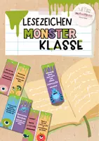 Vorschau - Fördermaterial/Inklusion - Monsterklasse: Lesezeichen (Geschenk) - Deckblatt