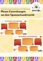 Vorschau - Anderer Materialtyp - Erwartungen an den Spanischunterricht - Deckblatt