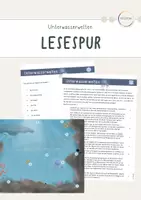 Vorschau - Arbeitsblätter - Lesespur - Unterwasser - Deckblatt