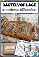 Vorschau - Mal- und Bastelvorlagen - Bastelvorlage "Mein Mäppchen" Meine Schulsachen - DaZ / DaF / Deutsch - Deckblatt