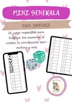 Vista previa - Juegos / Gamificación - Mini generala para imprimir *Juego Matemático - Portada