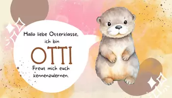 Vorschau - Präsentationen/Tafelbilder - Otterklasse digitale Begrüßung - Seite 1