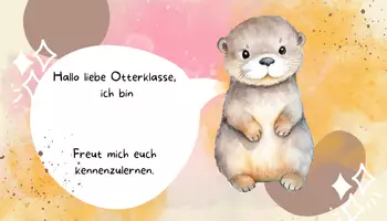 Vorschau - Präsentationen/Tafelbilder - Otterklasse digitale Begrüßung - Seite 2