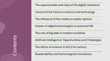 Vorschau - Präsentationen/Tafelbilder - Presentation: Science and Technology in the 21st Century - Including Artificial Intelligence - Seite 3