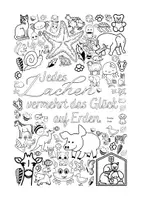 Vorschau - Mal- und Bastelvorlagen - Malbuch Ausmalbilder mit Schriftarten und Cliparts meditativ - Seite 3