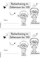 Vorschau - Arbeitsblätter - Zahlenraum 100 | Subtraktion Klasse 2 - Seite 1