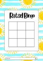 Vorschau - Spiele - Rätsel BINGO - Thema SOMMER 🧩☀️🌴 - Seite 1