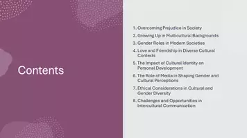 Vorschau - Präsentationen/Tafelbilder - Presentation: Gender issues and cultural, ethnic and ethic diversity - Seite 3