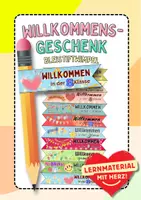Vorschau - Anderer Materialtyp - Wimpel Bleistift Stifte Klasse 8 Willkommensgeschenk SchulStart Bleistiftfahne Schulanfang - Deckblatt