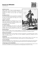 Vorschau - Arbeitsblätter - Bauern im Mittelalter - Infotext und Übungen - Deckblatt