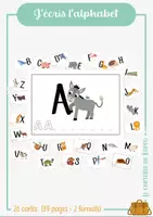 Aperçu - Apprentissages en autonomie - J'écris l'alphabet - Page de couverture