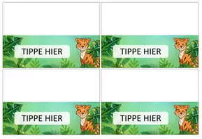 Vorschau - Mal- und Bastelvorlagen - Tigerklasse - Namensschilder - Seite 2