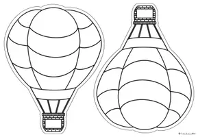 Vorschau - Mal- und Bastelvorlagen - Geburtstagskalender "Heißluftballons" - Seite 3
