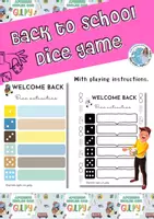 Vista previa - Juegos / Gamificación - Back to school dice game - Portada