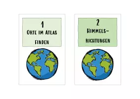 Vorschau - Arbeitsblätter - Lerntheke Atlasführerschein *editierbar* - Seite 1
