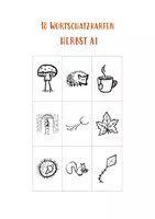 Vorschau - Bildkarten - Wortschatzkarten / Bildkarten Herbst DaZ/DaF - geeignet für Erwachsene (A1) - Deckblatt