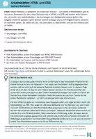 Vorschau - Arbeitsblätter - Informatik: HTML und CSS einführen - Seite 1