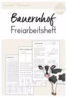 Vorschau - Arbeitsblätter - Freiarbeits-Heft: Bauernhof (1. Klasse - 4. Klasse) - Deckblatt