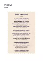 Vorschau - Spiele - 📚 "Back to school" Poem - Englisch spielerisch lernen - Gedichtreise 16 - Seite 3