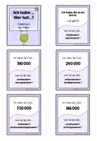 Vorschau - Stationenlernen - Lesespiel ZR bis 1 Million (Ich habe - wer hat?) - Seite 1