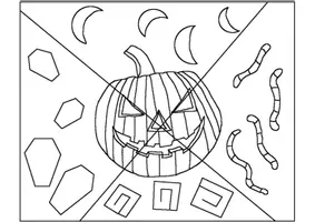 Vorschau - Mal- und Bastelvorlagen - PopArt Halloween - Seite 2