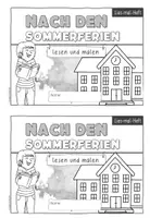 Vorschau - Arbeitsblätter - Nach den Sommerferien | Lies und mal Heft - Seite 2