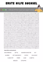 Vorschau - Arbeitsblätter - Erste Hilfe: Suchsel für Grundschüler Teil 1 - Deckblatt