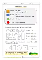 Vorschau - Arbeitsblätter - Geometrische Figuren - Geometrie 2. Klasse - Seite 2