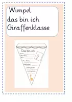 Vorschau - Mal- und Bastelvorlagen - Materialpaket: Giraffenklasse - Seite 1