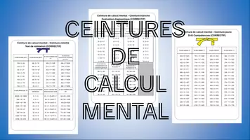 Aperçu - Feuilles d'exercices - Ceintures de calcul mental (pour avancer à son rythme) - Page de couverture