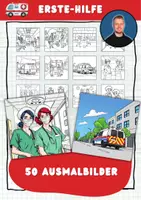 Vorschau - Mal- und Bastelvorlagen - Erste Hilfe: 50 Ausmalbilder für Grundschüler - Deckblatt