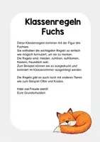 Vorschau - Bildkarten - Klassenregeln Fuchs - Fuchsklasse - Seite 1