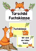 Vorschau - Poster - Fuchsklasse Türschild - Deckblatt