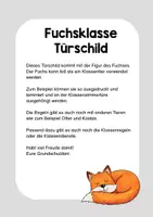 Vorschau - Poster - Fuchsklasse Türschild - Seite 1