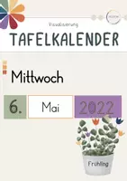 Vorschau - Anderer Materialtyp - Tafelkalender - Farbkreis/ bunt - Deckblatt
