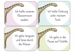 Vorschau - Aufgabenkarten - Unsere Wochenziele - Dinoklasse - Seite 3